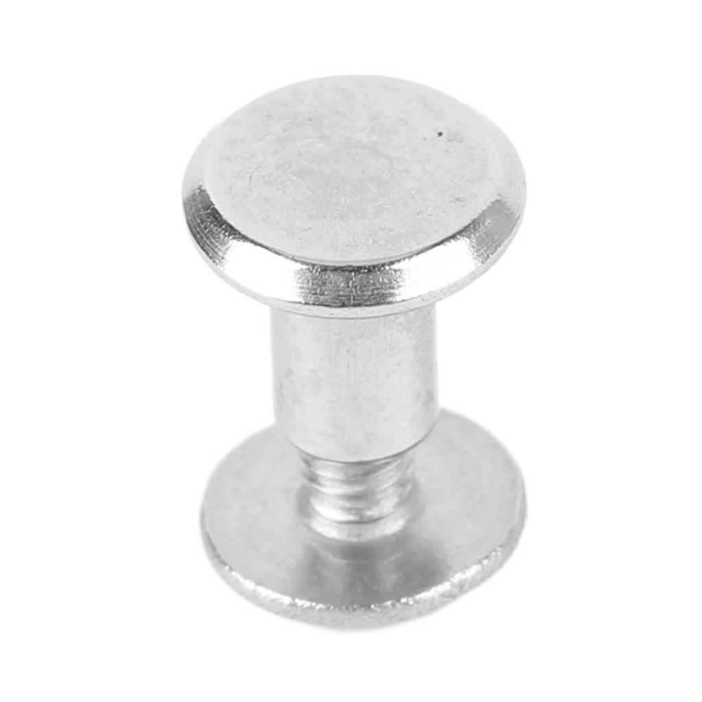 100 Sets Rivet and Screw M2.5 Stainless Steel Flat Round Hd Rivet Studs for Clothing Decoration Lther Crafts