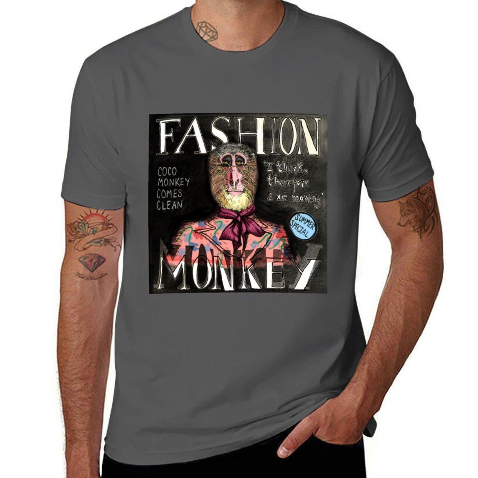 

Fashion Monkey Issue 1 T-Shirt cotton t shirt pack t shirt for man 100 percent cotton T-Shirt 4XL