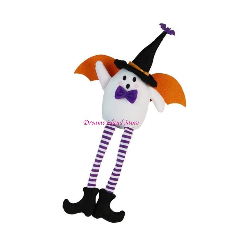 Halloween Witch Hat Long Legged Doll Ornament for Eerie Season Fun Home Accent HX6C