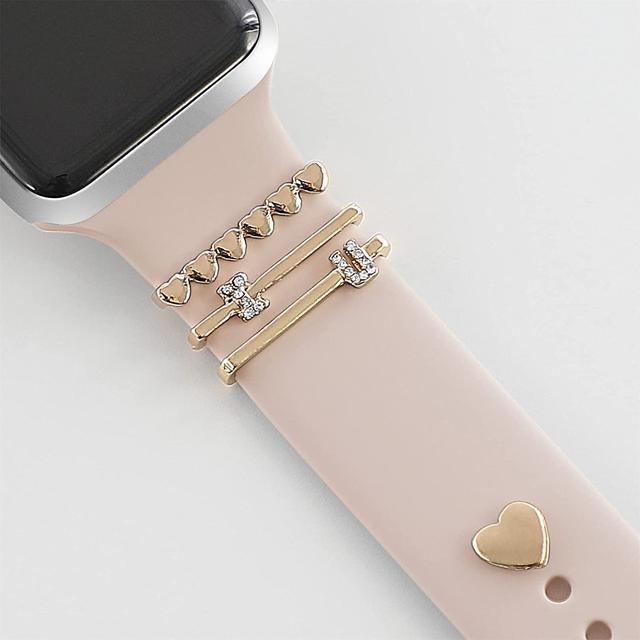 Decoration For Apple watch band series 8 7 6 5 4 se 9 Accessories Diamond Jewelry Charms for Samsung/Huawei watch fit 3 strap