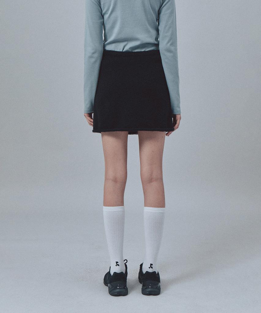 Rest And Recreation Pocket Knit Skirt - Black