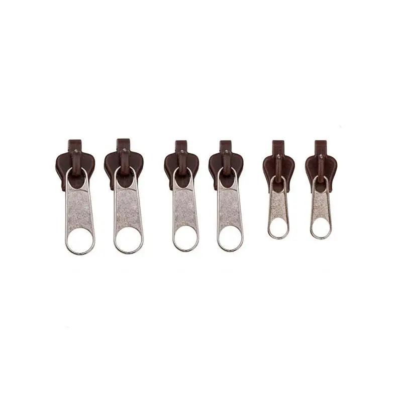 6Pcs Instant Zipper Universal Instant Fix Repair Kit Replacement Zip Slider Teeth Multifunctional Clothing Replacement Zipper