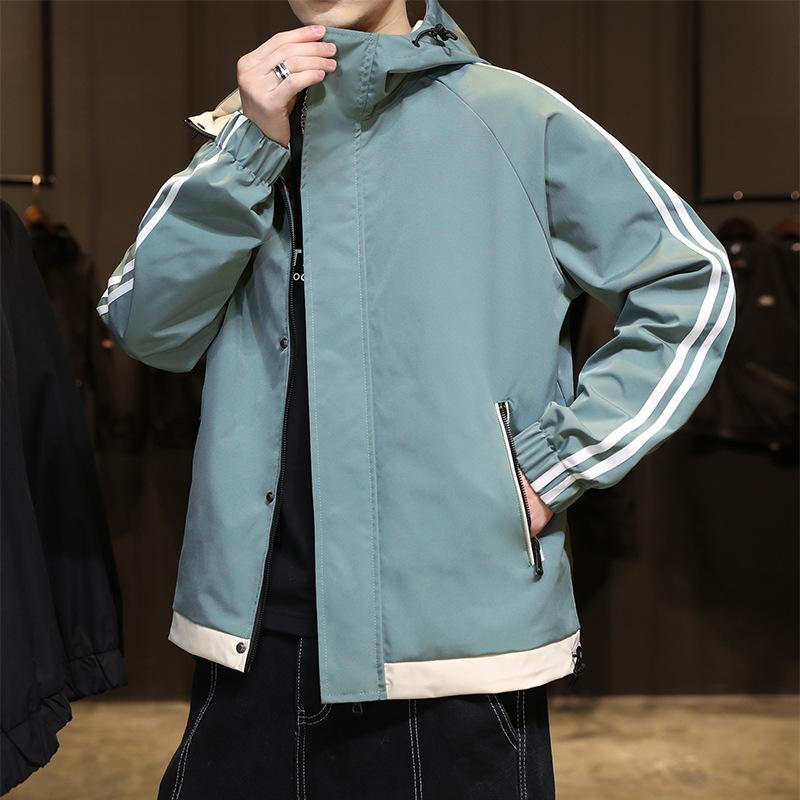 Pánská bunda Jaro Korejský trend Mládež Baseballový oblek Funkční Ležérní Bunda s kapucí Pánské oblečení