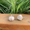 1Pair Funny Novelty Garlic Earrings Cute Personality Dangle Earrings For Women Girls Simulated Garlic Earrings Accessories Gifts
