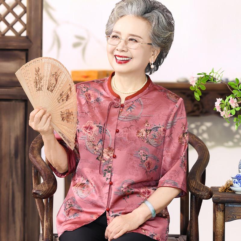 Neue Sommerbluse im chinesischen Stil für ältere Frauen