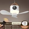 Deckenventilator mit Fernbedienung Fernbedienung 4 Windgeschwindigkeiten Multifunktional Batterie