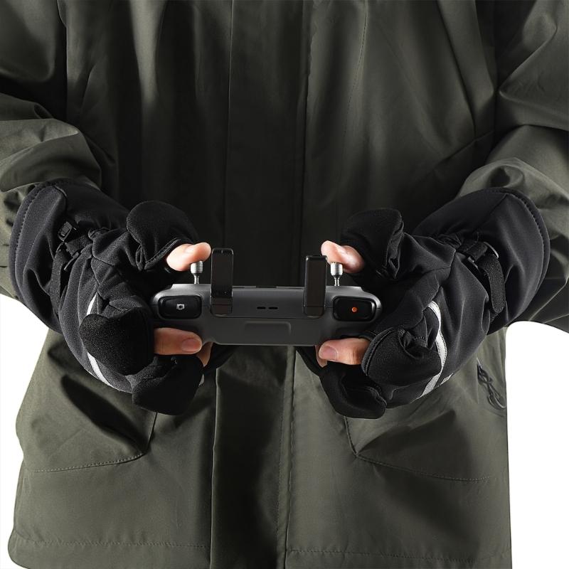 Photography Glove Drones Gloves for Remote Control Winter Mittens Outdoor Camera Gloves Multifunction Windproof Mitts