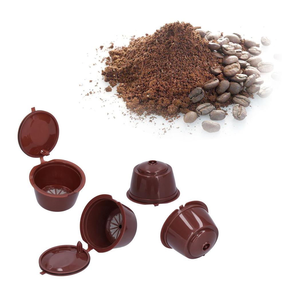 Wiederbefüllbare Kaffeekapsel Wiederverwendbarer Kaffeefilter für Gusto Maschine mit Löffel Bürste