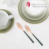 [belo Inox] Neo Emerald Rose Gold Cake Fork 4P Set