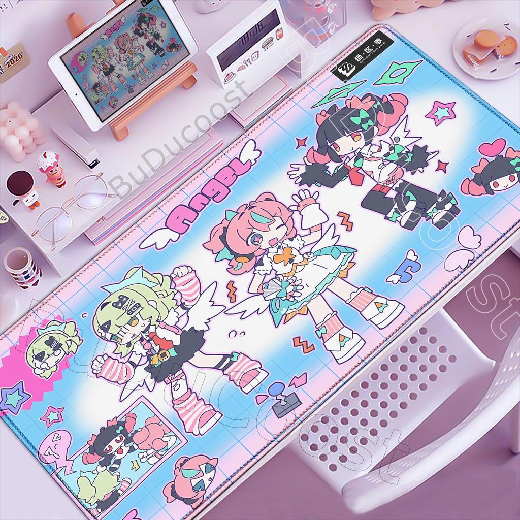 Kawaii Großes AOD Niedliche Engel der Täuschung Anime Mädchen Zenless Zone Zero Mauspads ZZZ Aria Chinatsu Mauspads XXL Spiel Tastaturmatte