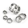 140pcs Single Ear Stepless Hose Clamps Or 1PC Hose Clip Clamp Pliers 7-21mm 304 Stainless Steel Hose Clamps Cinch Clamp Rings