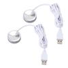 Display Spotlight Round USB Plug In Small LED Showcase Lamp with 4.2ft Cable for Jewelry Cabinet Cupboard Shelf 5V
