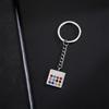 EUEAVAN Je 12 Tribes High Priest Keychain Stainless Steel Hebrew Letter Inscription Birthstone Keyring Amulet Jewelry Gift
