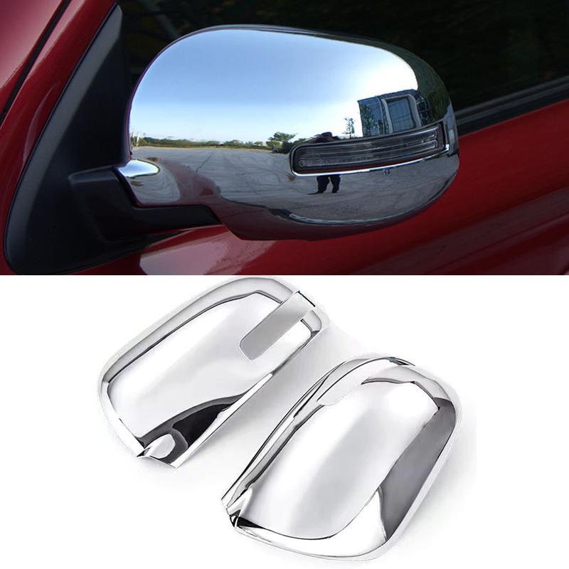 Rearview Mirror Cover Reversing Mirror Frame Chrome Rain Eyebrow Frame Decorative Sticker For Mitsubishi Outlander 2013-2018