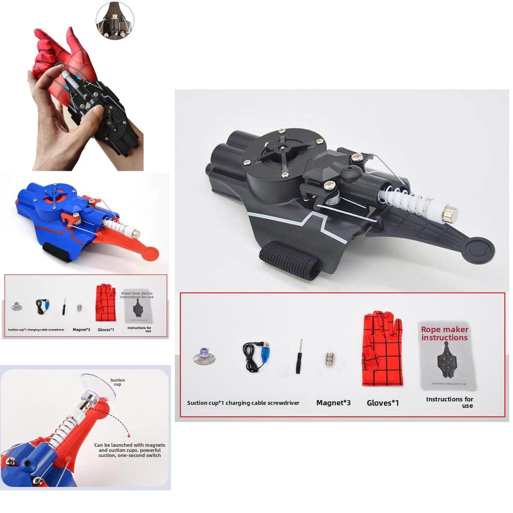 Spider Man Children Electric Launcher Toy With Handheld Remote And Interactive Features For Developmental Play