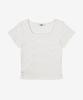 Seideu [W] Mini Dot Frill Lounge Short Sleeve T-Shirt