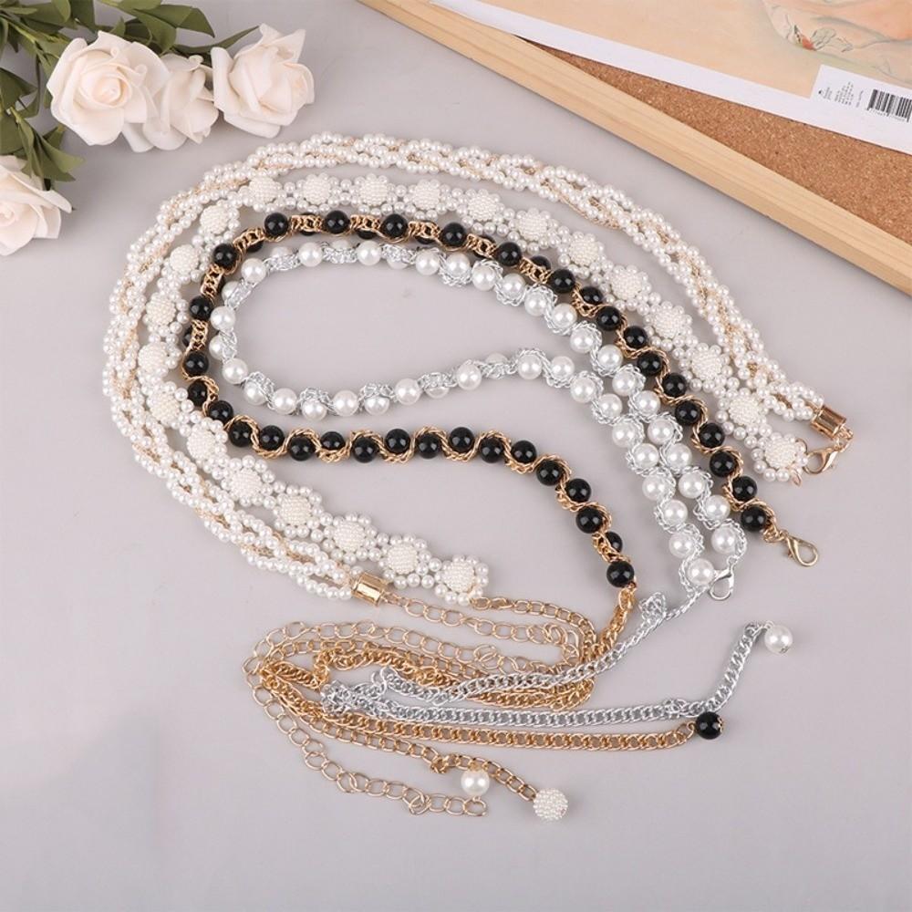 Waist Chain Design Pearl Waist Chain Pearl Decoration Body Chain Belt For Women
