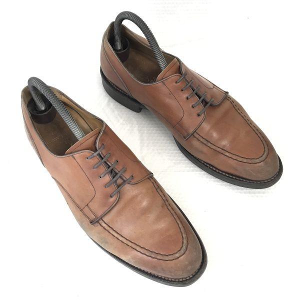 

Polo Ralph Lauren Leather Goodyear Welt U Tip Shoes Size 25.5 Brown Dress Business Shoes