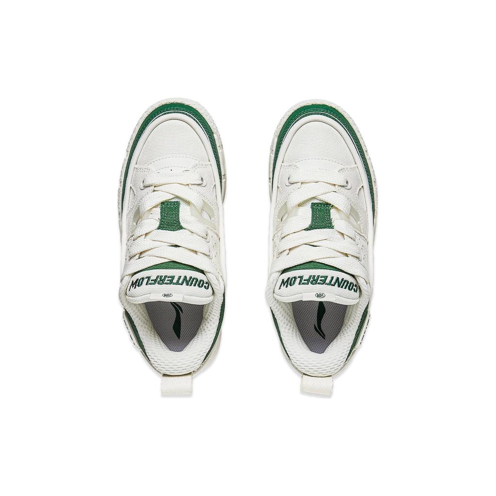 Li Ning CF Yuh 3.5 Dirty Bag Comfortable And Breathable Abrasion Resistant Low top Casual Shoes Women's Mist White AGCT332-1