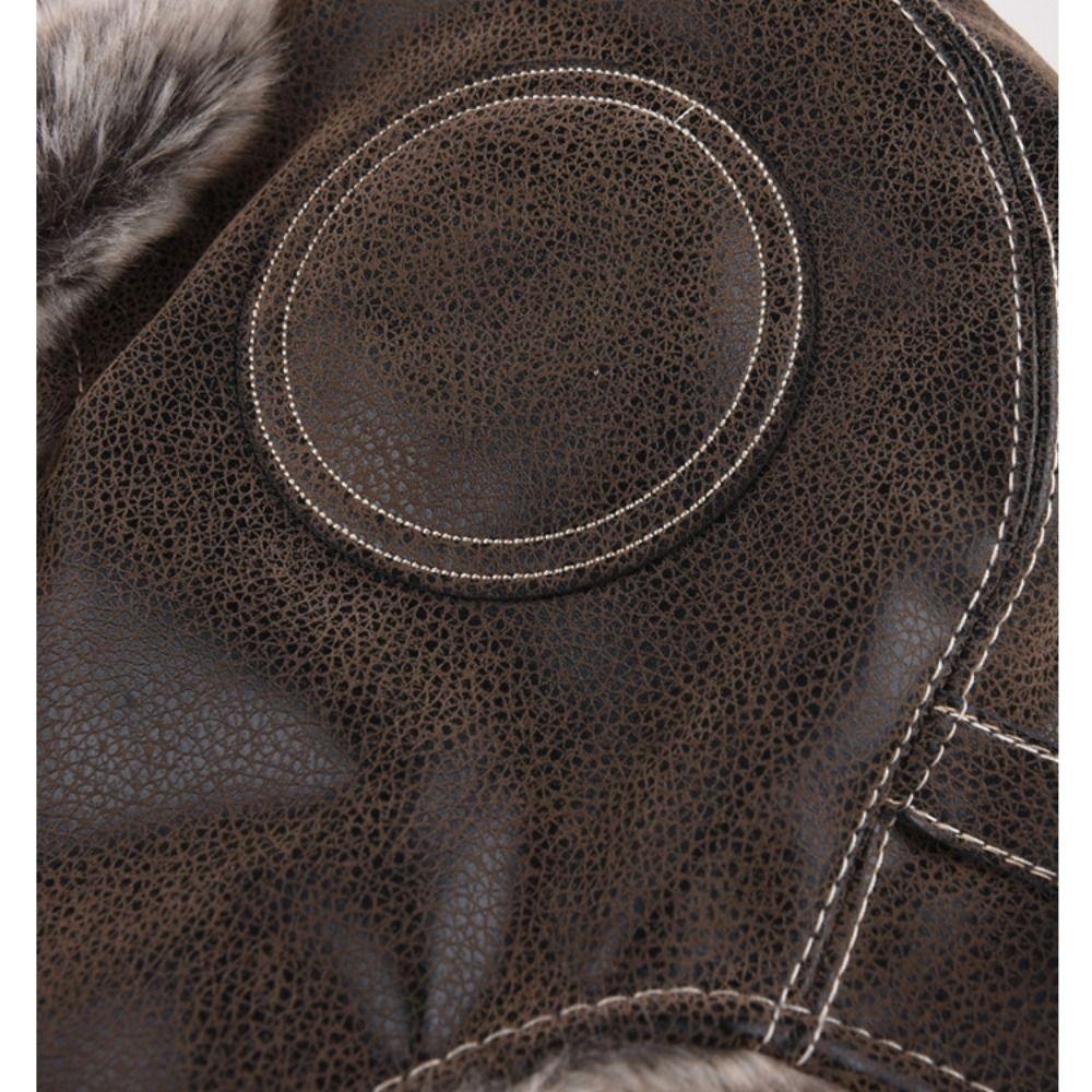 Faux Fur Lined Ski Ushanka Ear Protection Snow Cap With Ear Flap Fashion Winter Trapper Hat