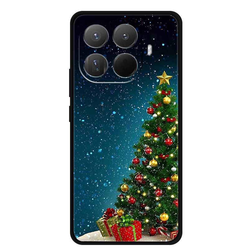 Christmas Phone Cases for Xiaomi 15T Pro 5G Case Protector TPU Silicone Soft Bumper Christmas Tree for Mi 15T Pro 5G Cover Coque