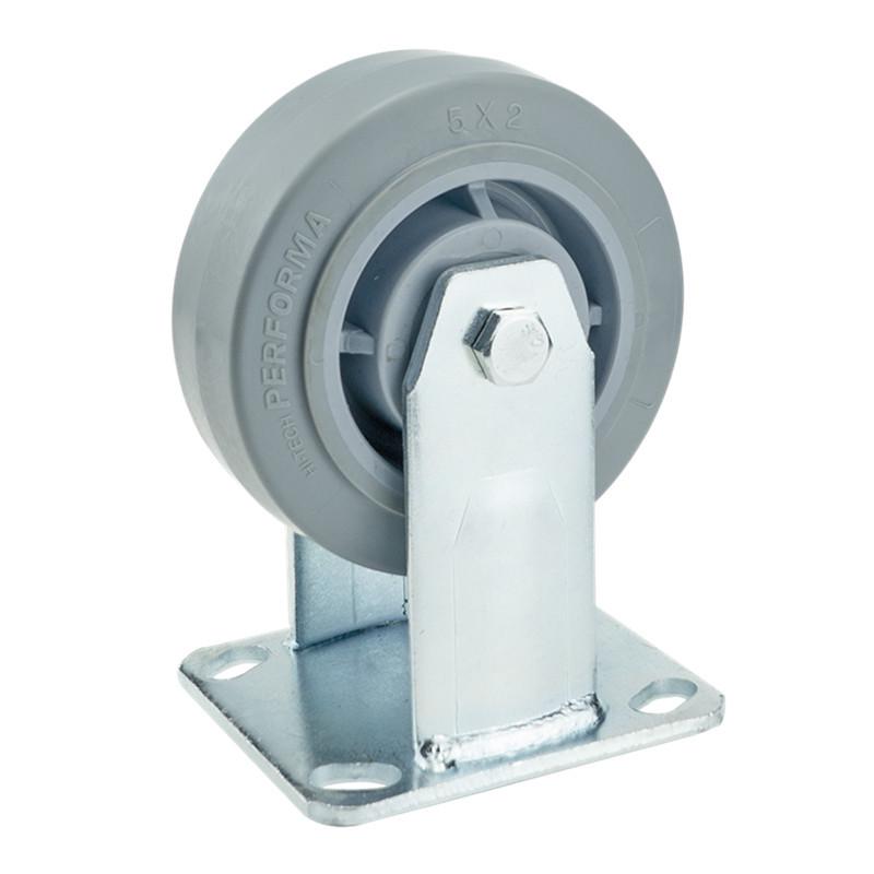 Silent TPR Swivel Caster Wheels, 4-8 inch, with Brake for Office Chairs and Carts