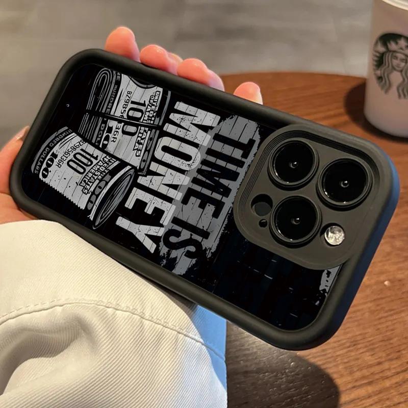 Time Is Money Printed Soft Phone Case for Xiaomi Mi 13T 14 12 11 Lite 5G 13 12T 12X 14T Pro Poco X5 X3 X6 F5 F6 M6 Pro 4G Cover