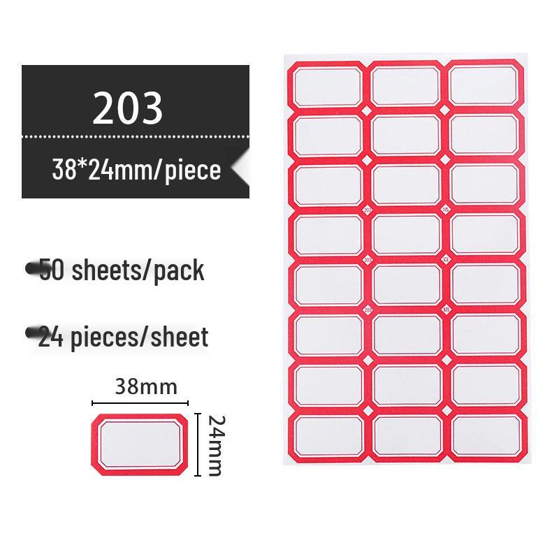 Self-Adhesive Classification and Identification Paper Stickers