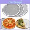 Aluminum Pizza Tray Round Durable Alloy For Restaurant And Family Pizzas