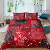 Comforter 2/3Pcs Paisley Bandanna Printed Comfortable Paisley Flowers Bedding Set For Bedroom Machine Washable