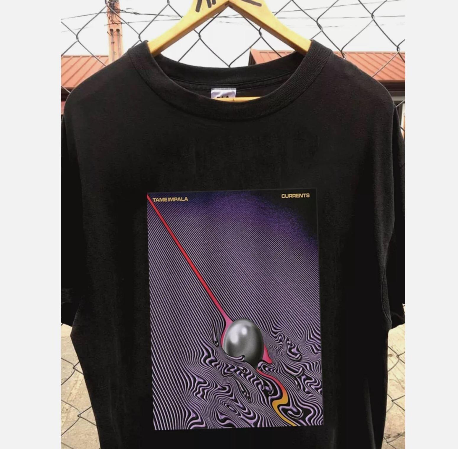 Tame Impala Psychedelic Rock Currents Unisex T-Shirt Mens Womens Tees Top L