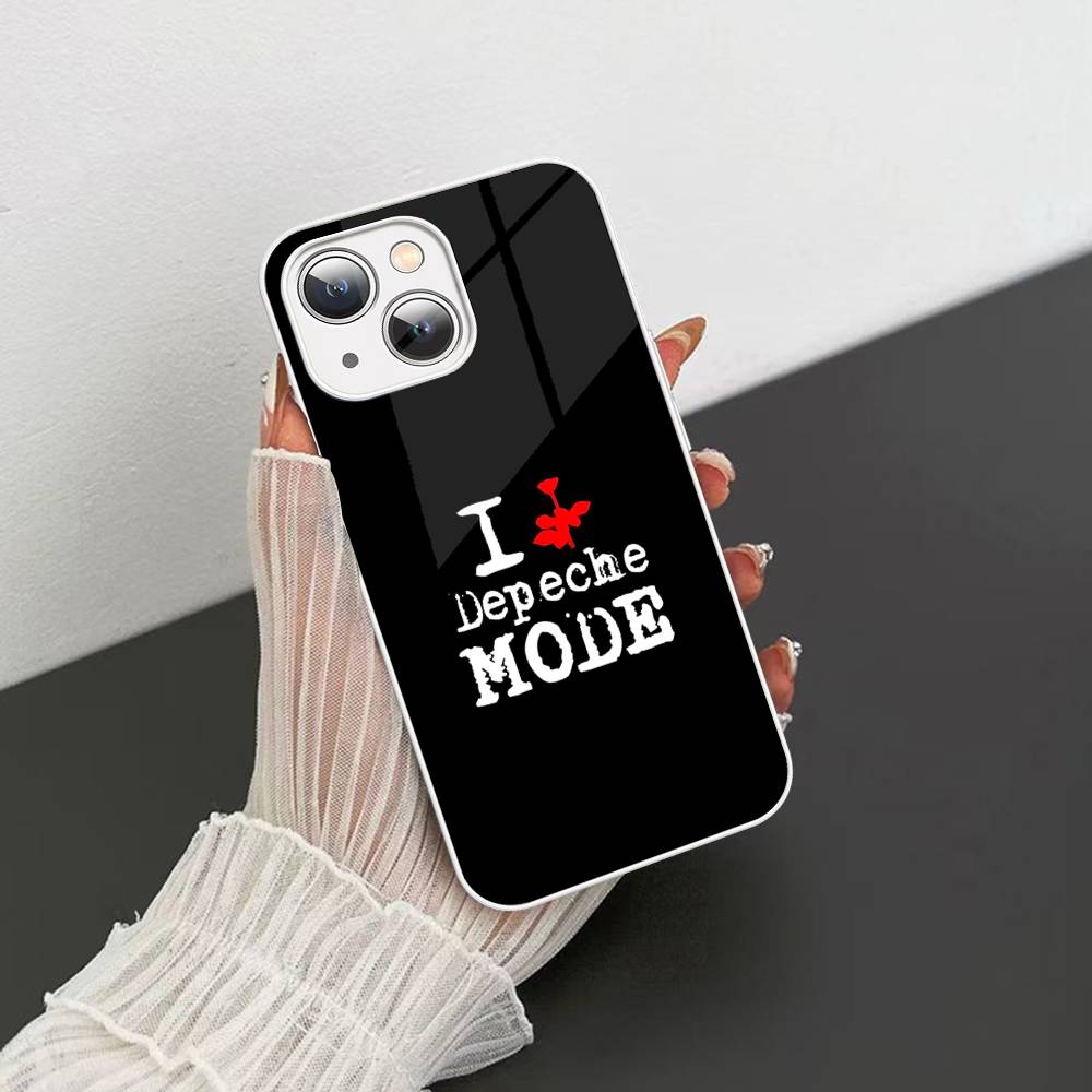 D-Depeche Mode Rock Band Tempered Glass For Iphone 14 13 12 11 Pro Mini XS MAX 14Plus X XS XR Fundas
