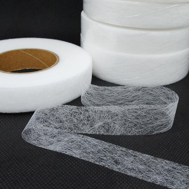 DIY Double-Sided Hot Melt Adhesive Mesh: Lightweight, Washable, Non-Woven Fabric for Clothing Ironing.