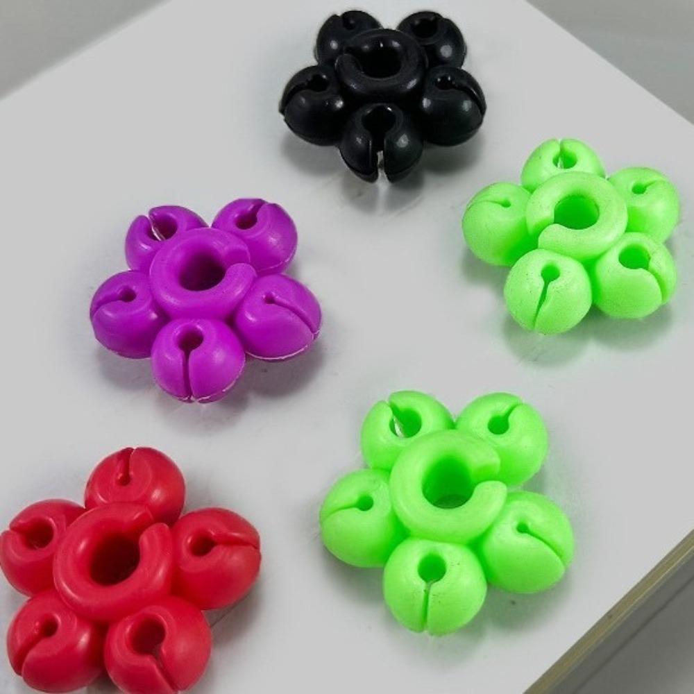 

Flower-shaped Rod Ball Protection Rod Retractor Practical Fishing Rod Stopper Fishing Accessories 5pcs color random