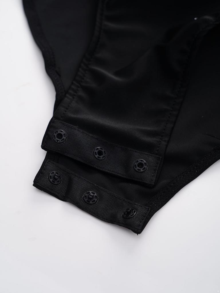 Girls Color Block Dance Leotard Patchwork Design Sparkling Rhinestones Keyhole Back Sleeveless Bodysuit Gymnastics Wear