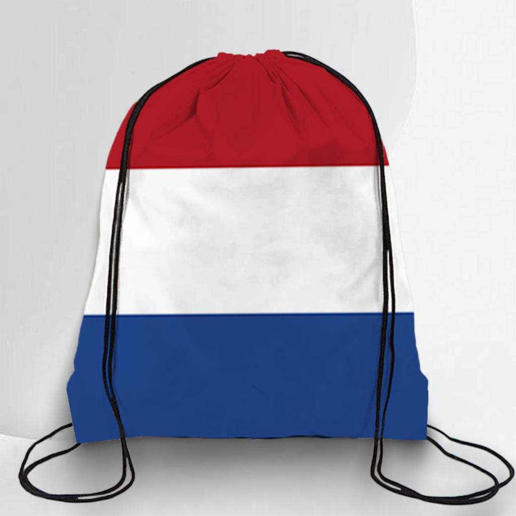 Drawstring Backpack with National Emblem Print Lightweight Portable Storage Bag for Sports Travel School Gym Sackpack