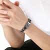 Retro Gold Color Skull Bracelet for Men High Quality Hip Hop Style Party Stainless Steel Jewelry Heavy Cuban Link Accessory