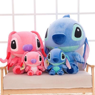 Cute Pink Stitch Plush Toy - Lilo & Stitch Cartoon Pillow for Kids