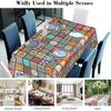 Mandala Bohemia Style Tablecloth Boho Birthday Party Decoration Kitchen Dining Table Colorful Table Cover Baby Shower Supplies