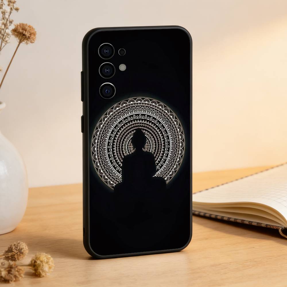 

Buddha Art Pattern Phone Case For Samsung S25,S24,S21,S22,S23,S30,Ultra,S20,Plus,Fe,Soft Silicone Black Cover Samsung S21Ultra