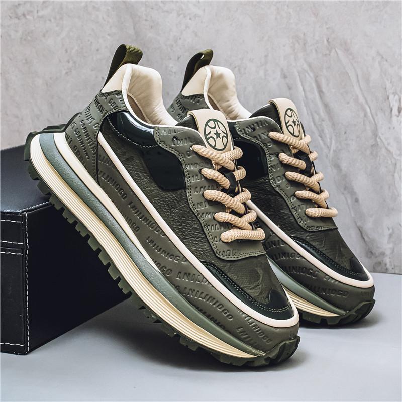 Men's Shoes British Style Walking Sneakers Men Fashion Casual Sneaker Men Winter Street Style Platform Shoes Male Punk
