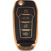 Flip Key Fob Shell Cover for Ford Mustang 1999 2000 2001 2002 2003 2004 2005 2007 2008 2009 2011 2013 2014 Fusion Flex Explorer XLT Escape Expedition