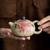 Chinese Traditional Handmade Flowers Ceramic Teapot Tea Pot Beauty Tea Infuser Kettle Travel Portable Tea Set Household Teaware