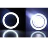 Universal Pair 3.5" COB LED Fog Light Projector  White Angel Eyes Halo Ring DRL