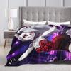 Zacht Dekentje Jongen Meisje Kamperen Loona Plaid Dekentje Helluva Boss Flanellen Sprei Voor Woonkamer Comfortabele Bank Bed Dek