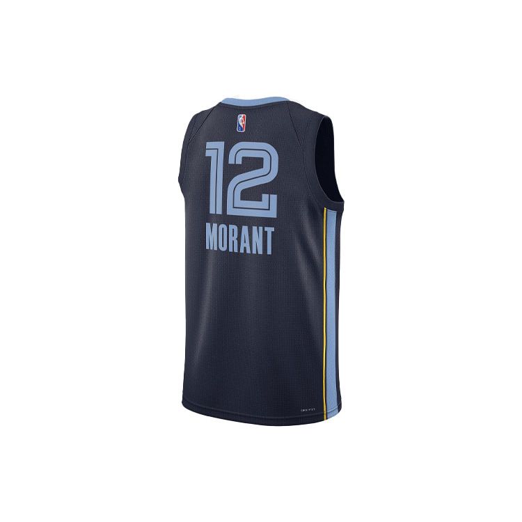 Nike Memphis Grizzlies Ja Morant No. 12 Fan Edition Swingman Basketball Jersey Men Tops Navy-Blue DB3577-419