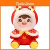 Traditional Plush Dolls With Horse Shaped Shawl Hat Decor For Lunar New Year Celebration Gift