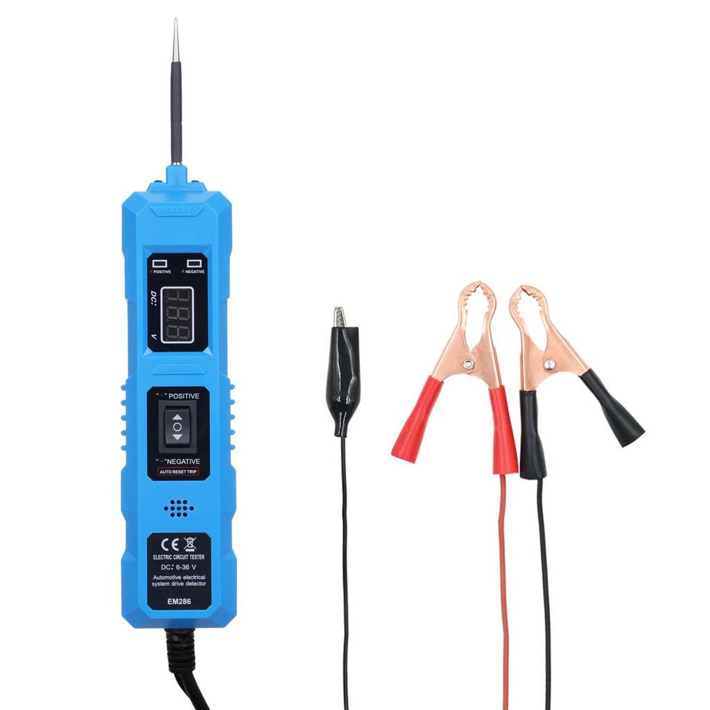 Car Circuit Tester Power Circuit Probe Tester 6 36V Automotive Circuit Detector Digital Electrical System Tool with