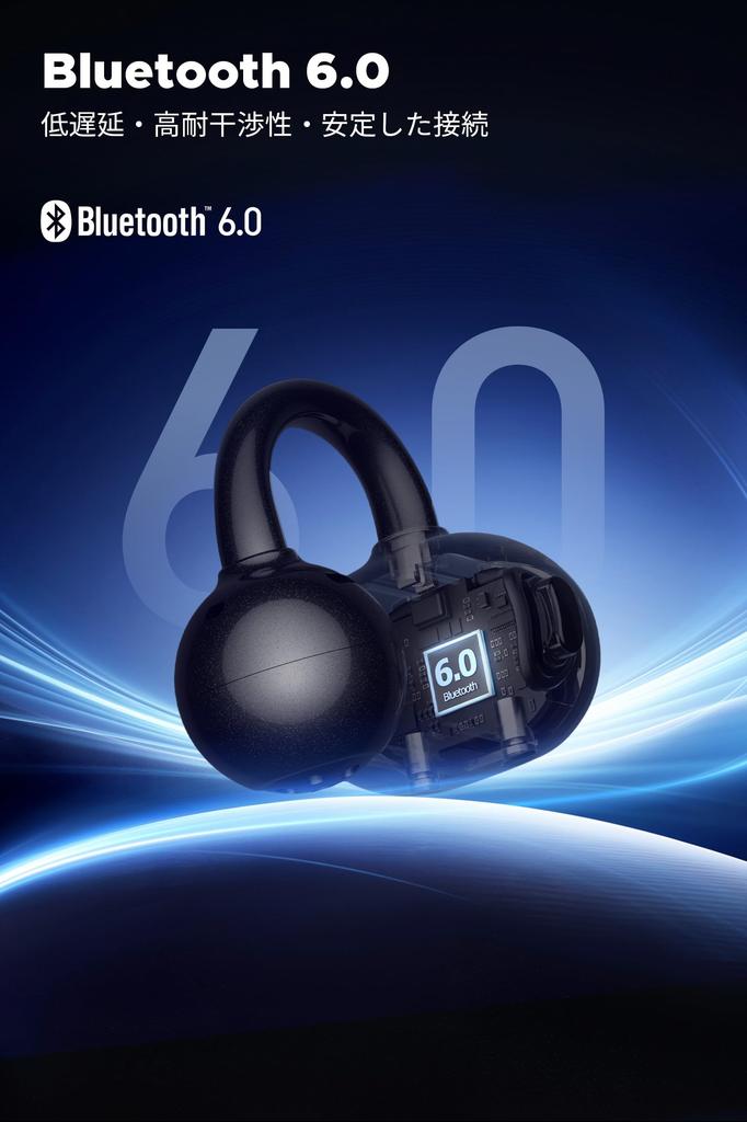 SOUNDPEATS Ear Cuff Earphones Bluetooth Wireless Earphones Superb Sound A New Dimension of Listening Open Earphones with Bluetooth Sound AI Noise