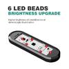 LED Car Door Lights Welcome Light Magnetic Control USB Charging Auto Open Door Safe Anti-collision Emergency Warning Signal Lamp